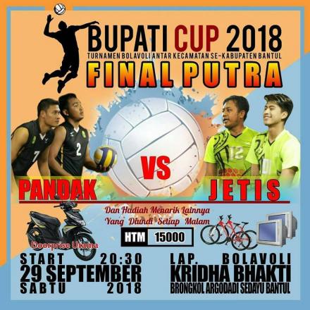 Final Putra Turnamen Bola Voli Bupati Cup 2018