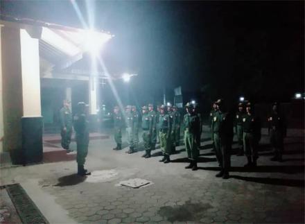 Persiapan Lomba, Satlinmas Argodadi Latihan Baris Berbaris