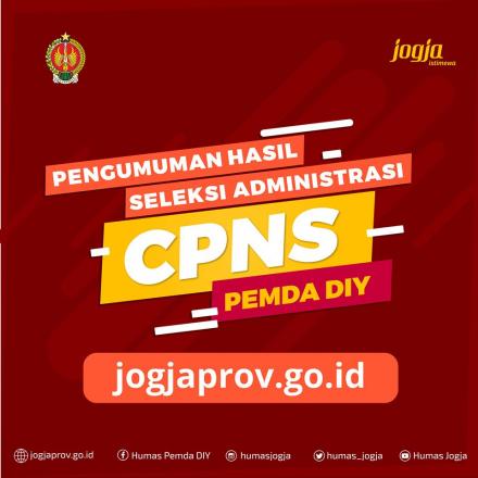 Pemda DIY Umumkan Hasil Seleksi Administrasi CPNS