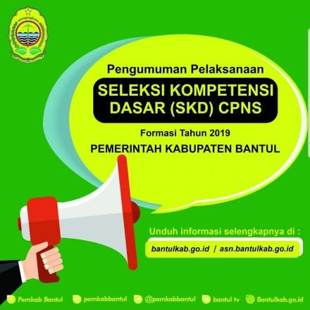 Pengumuman Pelaksanaan SKD CPNS Pemkab Bantul