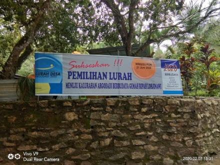 Sukseskan Pilur, Panitia Pasang Banner di Dusun Ngepek