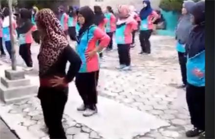 Galakkan Germas, Ibu-Ibu Dusun Sumberan Senam Sehat