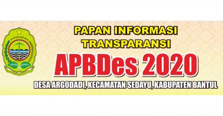 APBDes Argodadi Tahun 2020