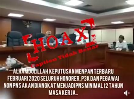 Beredar Video Pengangkatan PNS, Kementrian  PANRB Pastikan Hoax