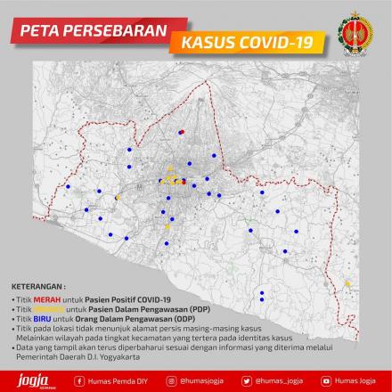 Pemda DIY Sediakan Peta Sebaran Covid-19