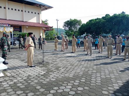 Danramil Sedayu Hadiri Apel Senin Kalurahan Argodadi