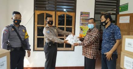 Lurah Argodadi Terima Bantuan Masker