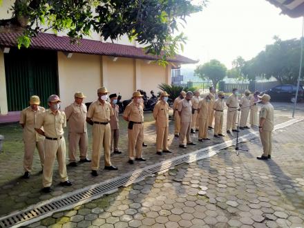 Pemkal Argodadi Gelar Apel dan Rakor Senin Pagi