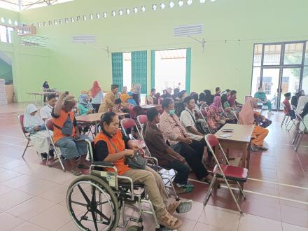 Merangkul Semua : Kalurahan Argodadi Mengadakan Skrining Kesehatan Difabel